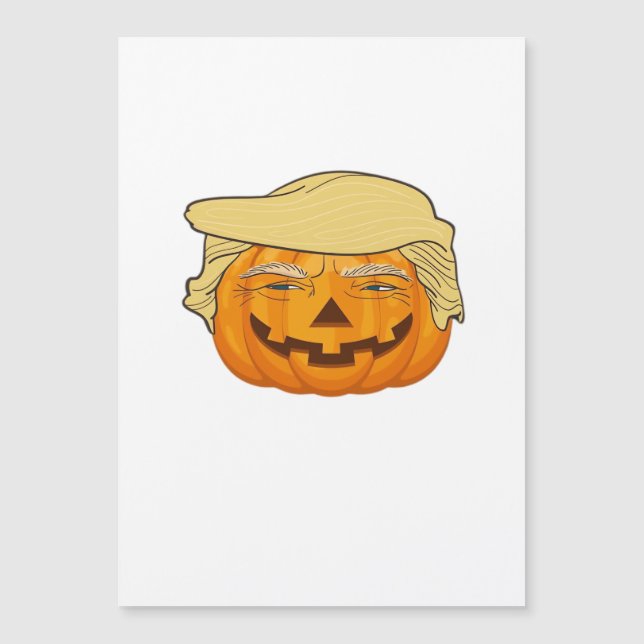 Trumpkin Halloween Clássico Engraçado - Slot de Qu (Frente)