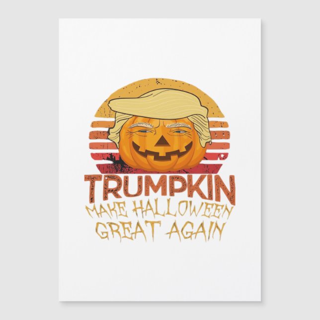 Trumpkin Halloween Engraçado Clássico (Frente)