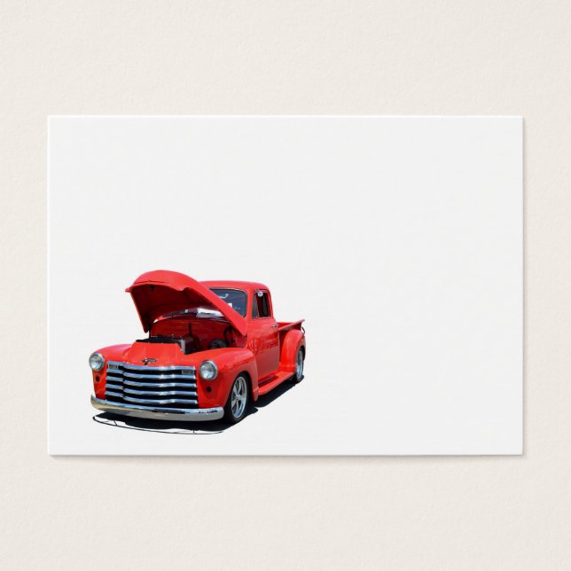 Truque Clássico de Chevy Vermelho Personalizado (Frente)