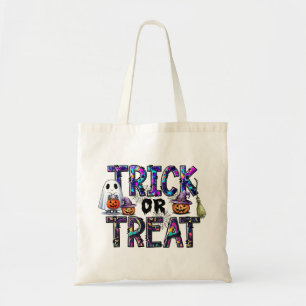 Truque de Halloween ou bolsa de tratamento