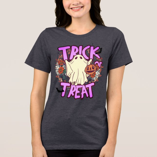 Truque de Halloween ou Trate a Tipografia Fantasma (Frente)