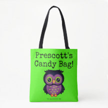 Truque de Halloween personalizado ou Bolsa de Bag 