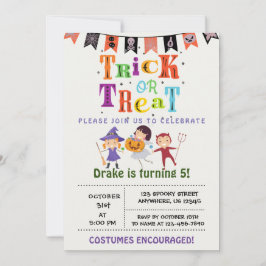 Truque ou tratamento, Convite de Aniversário do Ha