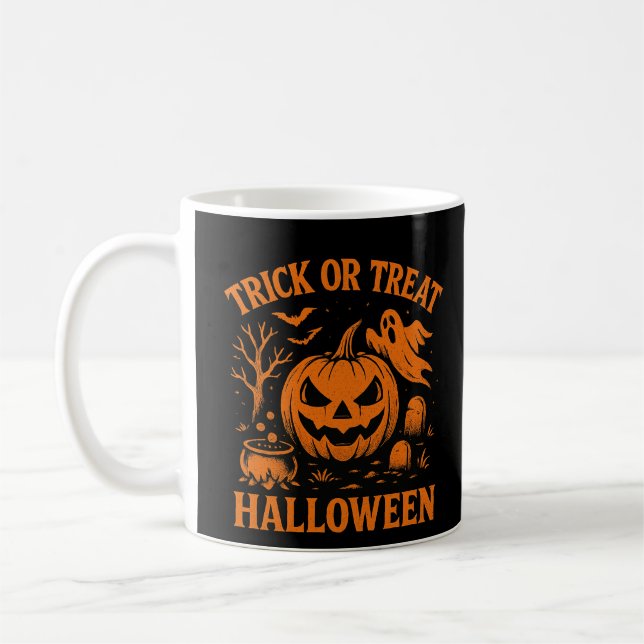 Truque ou tratamento da caneca de Halloween (Esquerda)