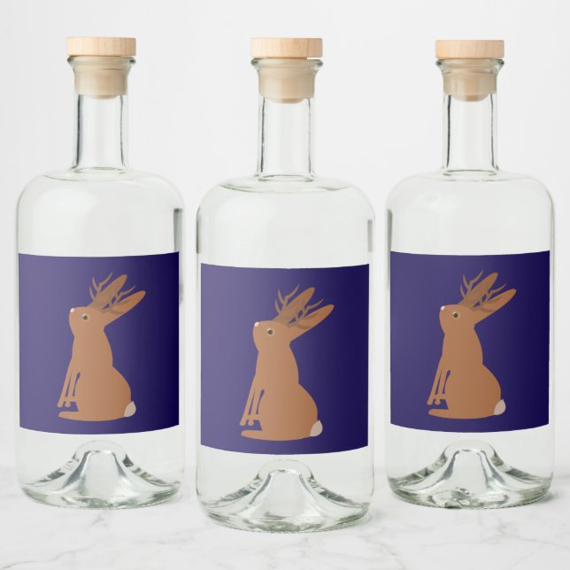 Truque ou tratamento de Jackalope do Halloween (Garrafas)