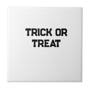 Truque ou. Trate o Halloween mimado preto simples