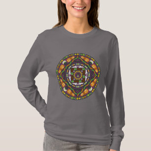 Truques e camisa das mulheres da mandala dos