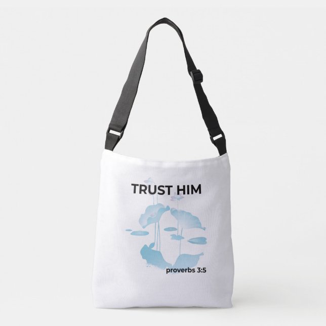 Trust Him Tote Bag Proverbs 3:5 | Christian Bag (Frente)