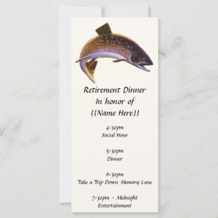 Truta Brook, Peixe, Desporto Vintage Pescador de P