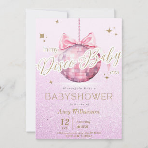 TS de Convite para Babyshower de Discussão Rosa