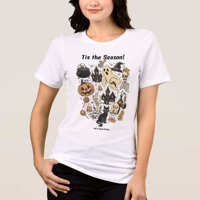 Tshirt com "Tis The Season" (Frente)