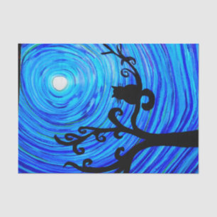 TSP 098 - Gato e o luar - lenço de papel