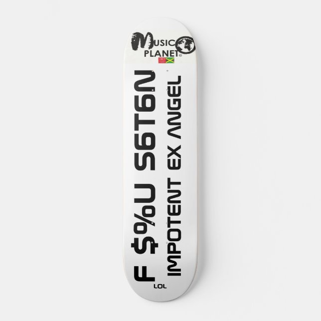 TST F U Satan Skateboard (Frente)