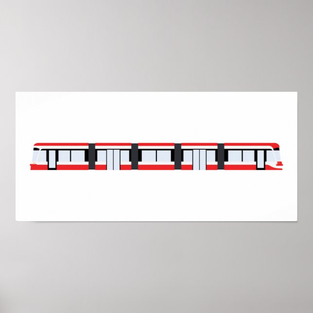 TTC New Streetcar Poster (ajustados IKEA RIBBA fra (Frente)