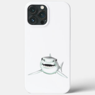tubarão aquarela sorrindo animal oceano cinza verd