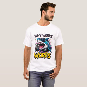 Tubarão Engraçado com Camiseta Calculadora