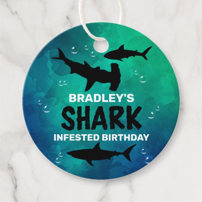 Tubarão Ingerido Qualquer Etiqueta Favorecida À Fe (Frente)