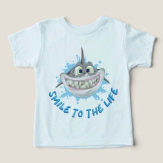 Tubarão sorridente no estilo cartoon - Sorria para