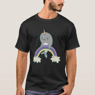 tubarões fofos engraçados arco-íris Pullover Hoodi