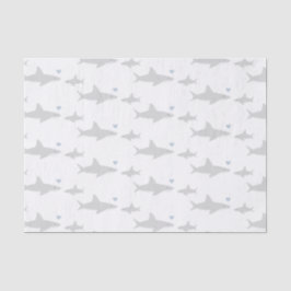 Tubarões | Papel tecidular do Chá de fraldas