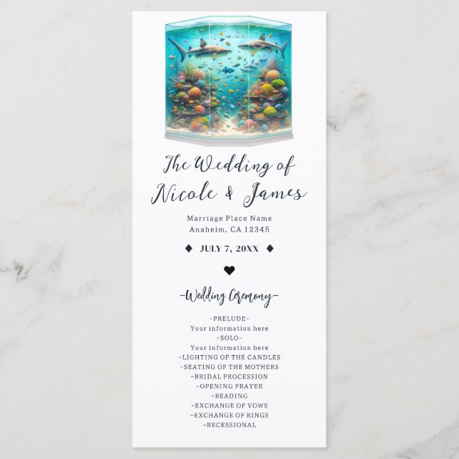 Tubarões & Peixes Programa de Aquário Aquarela Aqu (Frente)