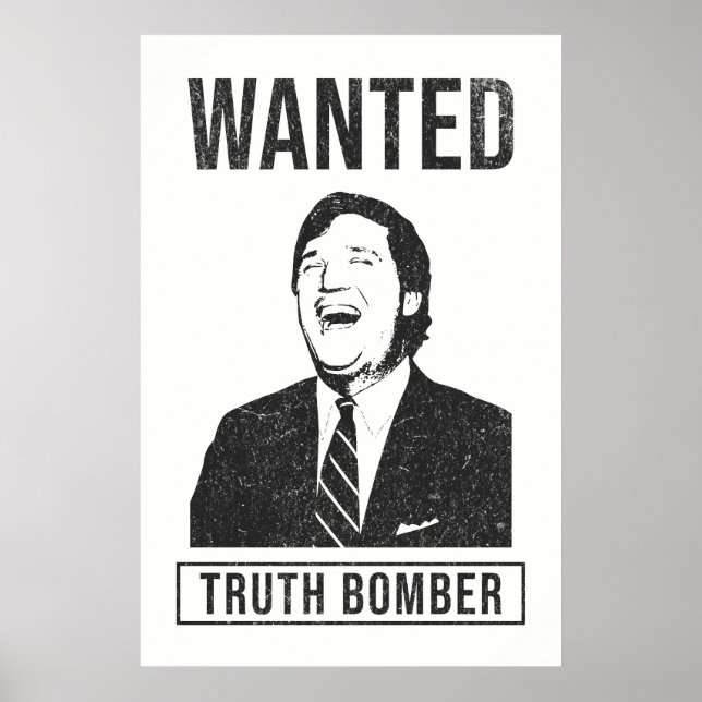 Tucker Carlson Truth Bomber queria Poster (Frente)