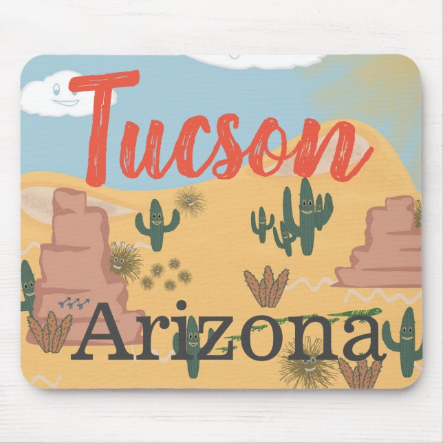 Tucson Arizona Cacto Mouse Pad (Frente)