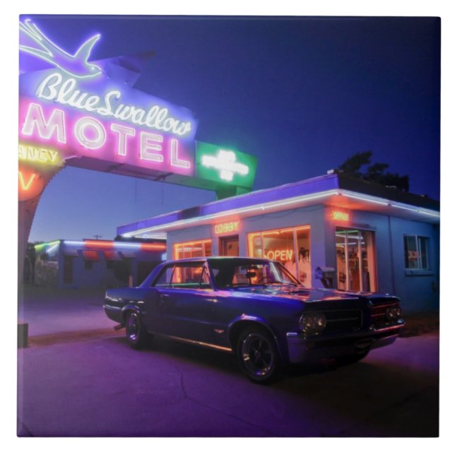 Tucumcari, New mexico, os Estados Unidos. Rota 66 (Frente)