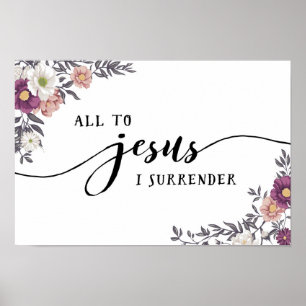 Tudo a Jesus eu rendo o impressão