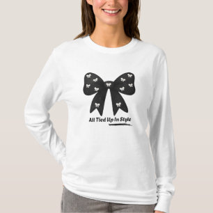 Tudo Amarrado com Estilo – Camiseta Laço Minimalis