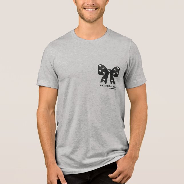 Tudo Amarrado com Estilo – Camiseta Laço Minimalis (Frente)