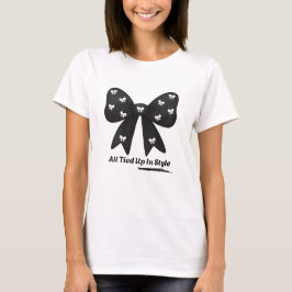 Tudo Amarrado Com Estilo – Camiseta Laço Minimalis