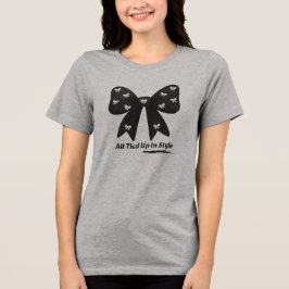 Tudo Amarrado Com Estilo – Camiseta Laço Minimalis