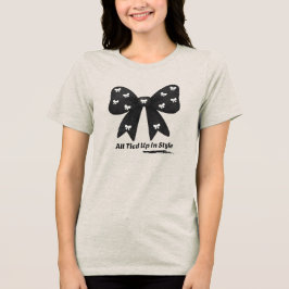 Tudo Amarrado Com Estilo – Camiseta Laço Minimalis