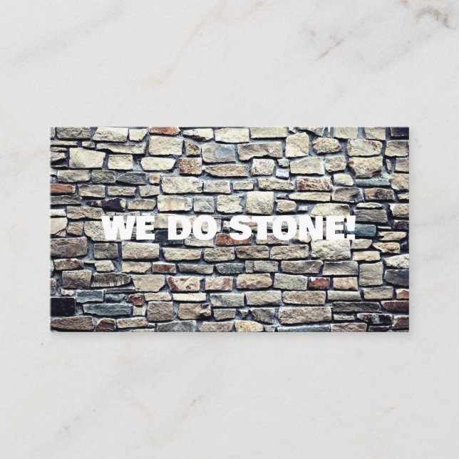 TUDO CARTÃO DE VISITA DE PEDRA (Frente)