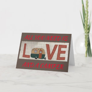 TUDO DE QUE PRECISA É AMOR/CAMPER/MIM NO CARTÃO DE