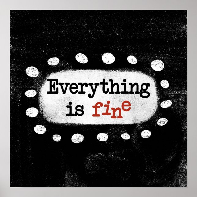 Tudo É Bela Poster Wall Art (Frente)