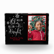 Tudo é Calmo/Cotação de Natal/ Presente Acrílico