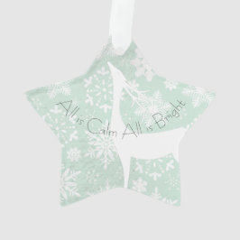 Tudo é Calmo Tudo é Ornamento Acrílico Bright Deer