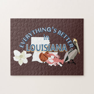 Tudo é melhor no quebra-cabeça de Louisiana