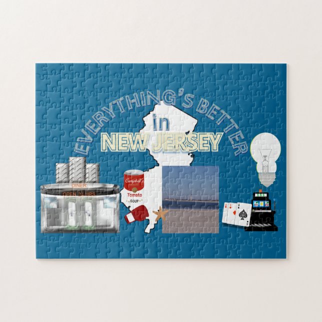 Tudo é melhor no quebra-cabeça de New-jersey (Horizontal)