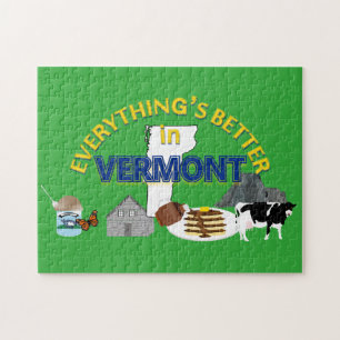 Tudo é melhor no quebra-cabeça de Vermont