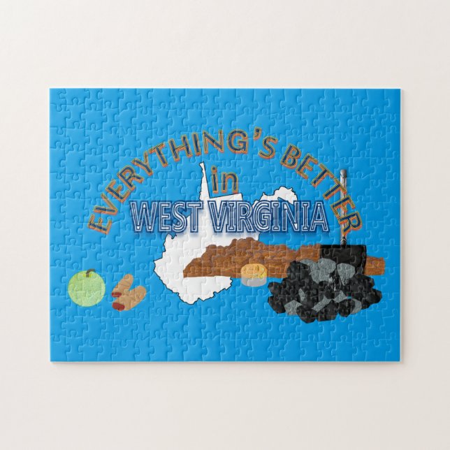 Tudo é melhor no West Virginia Quebra-cabeça (Horizontal)