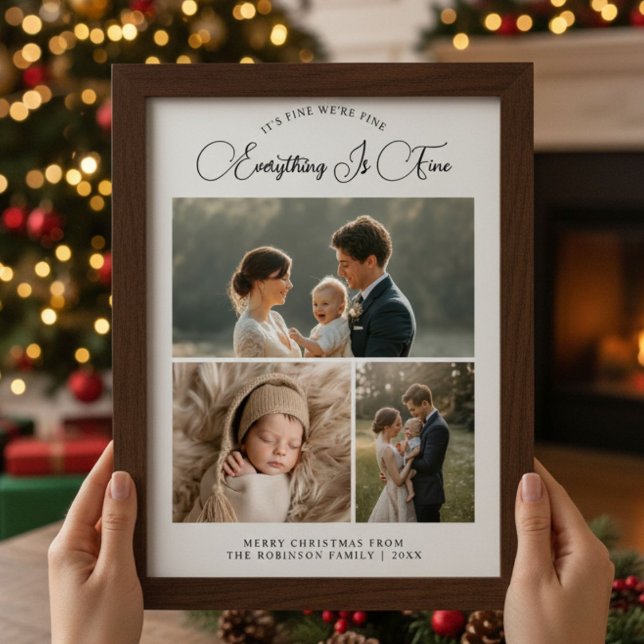 Tudo É Um cartão com fotos Da Família Cozy 3 (Criador carregado)