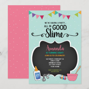 Tudo em bom Convite de aniversário de lodo