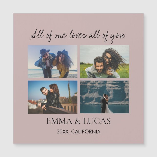 Tudo em Mim Ama Tudo em Você Colagem de Fotos (Frente)