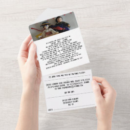 Tudo em um Convite de casamento