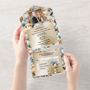 Tudo em um Convite de casamento