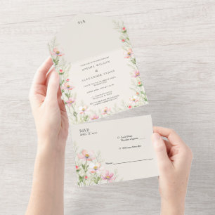 Tudo em um Convite de casamento para um casamento