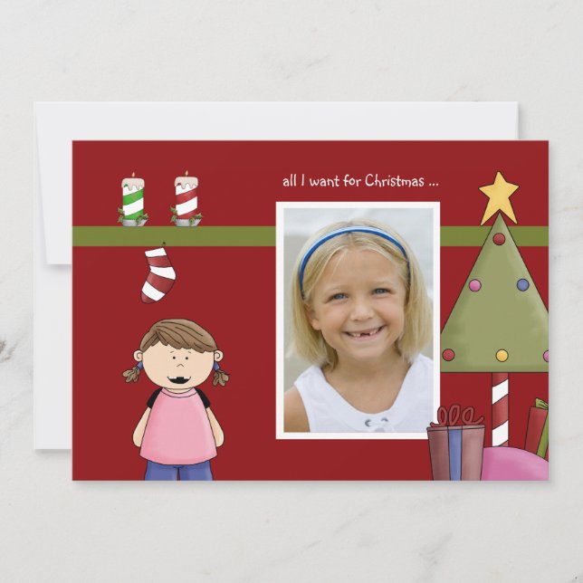 Tudo o que eu quero para o cartão de Natal (g) (Frente)